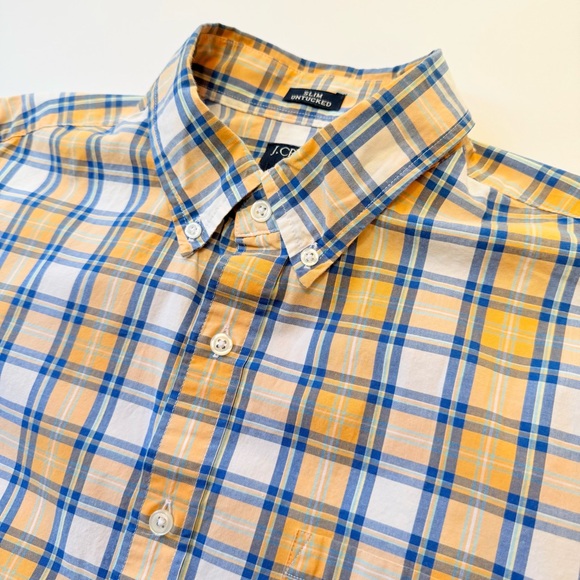 Men’s J. Crew Long Sleeve Shirt Slim Untucked Size Large - Picture 2 of 6